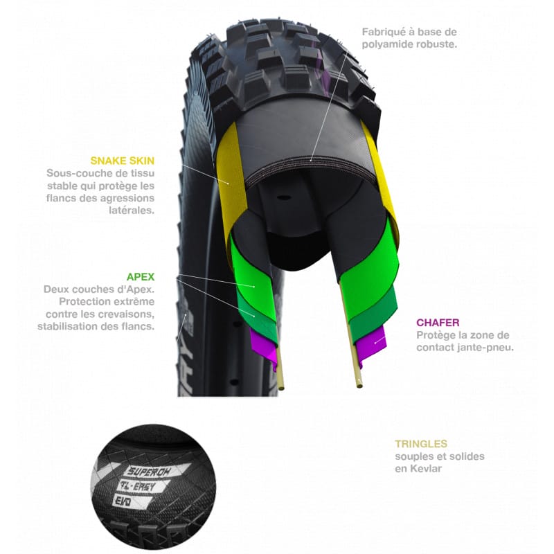 PNEU VTT SCHWALBE MAGIC MARY HS447 (TRINGLE SOUPLE) – SUPER DOWNHILL – Image 5