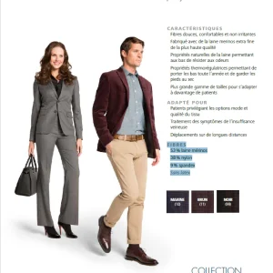 Bas de compression mollet pour femme 242 Laine Merino Sigvaris 20-30mmhg