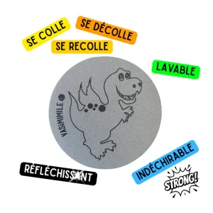 Sticker réfléchissant repositionnable et indéchirable - Dragon
