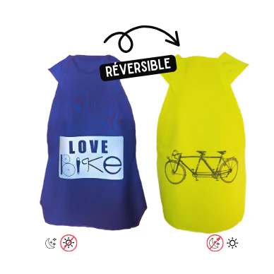 Gilet fluo Reversible - Love Bike & Tandem – Image 5
