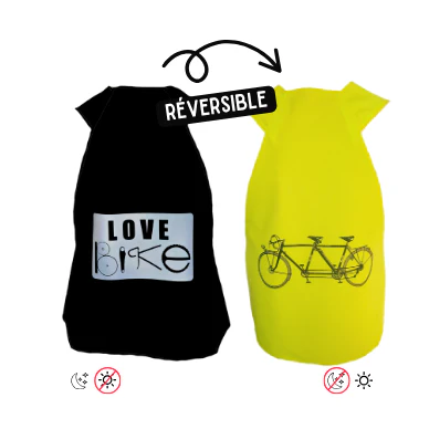 Gilet fluo Reversible - Love Bike & Tandem – Image 8