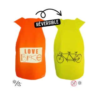 Gilet fluo Reversible - Love Bike & Tandem