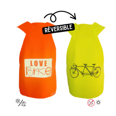 Gilet fluo Reversible - Love Bike & Tandem