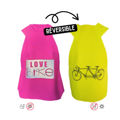 Gilet fluo Reversible - Love Bike & Tandem – Image 6