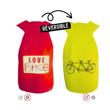 Gilet fluo Reversible - Love Bike & Tandem – Image 9