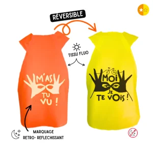 Gilet fluo réversible - M'as-tu vu ?! Je te vois